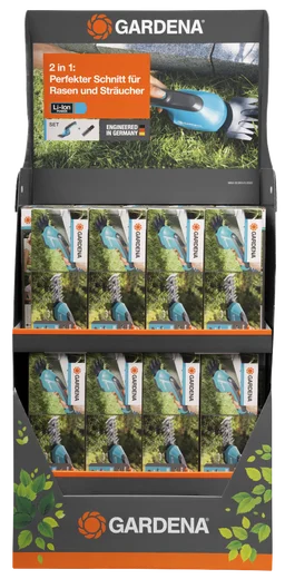 AccuCut Li Grass + Shrubbshear Display