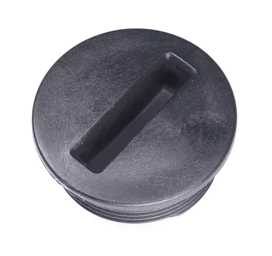 Bouchon filetee 1 1/2", noir