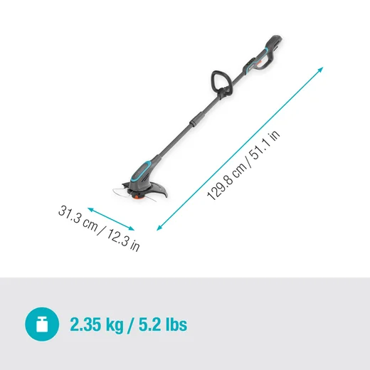 Krachtige grastrimmer PowerTrim 30 18V Solo Unit