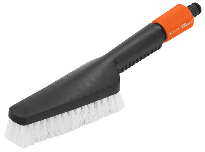 Hand-Held Scrubbing Brush Hand scrubber, brush for robust surfaces, water-feeding