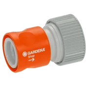 Profi-System-Übergangsstück mit Wasserstop 19 mm (3/4") Profi-System-Übergangsstück mit Wasserstop 19 mm (3/4 Zoll), Aufsatz für Schlauchende