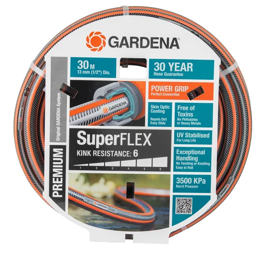 Premium SuperFLEX Hose 13 mm (1/2"), 30 m Premium SuperFLEX Hose 13 mm (1/2"), 30 m