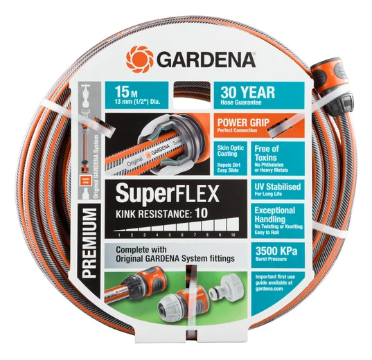 Premium SuperFLEX Hose 13 mm (1/2") 15 m Set