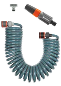 Set de manguera flexible en espiral 15 m Set de manguera flexible en espiral 15 m