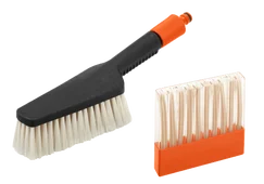 Set met wasborstel en shampoo Poetsset PVC, schoonmaakset, wasborstel, zeepstaafjes, kwetsbare vlakken, groot