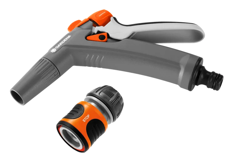Gun Nozzle Classic impulsspuit, broes met twee spuitpatronen, krachtige werking en vorstbestendig
