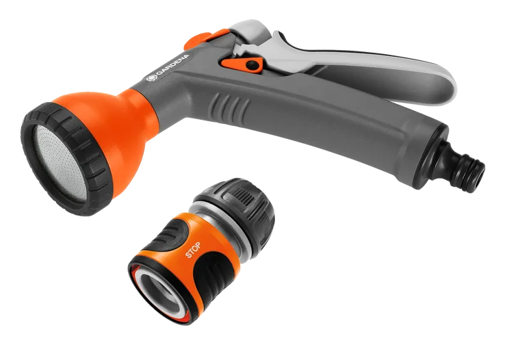 Fine Spray Gun Impulsdouche, handsproeier, met sproeierstraal en impulshendel, vorstbestendig