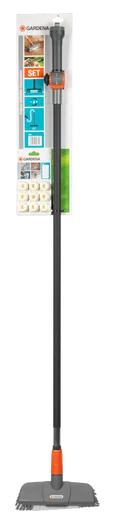 Set per pavimenti Set per Pavimenti, Spazzolone Pavimenti, 3 pz, Spazzola, Manico ad acqua, Shampoo