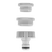 Tap connector, with 2 adapters for threaded taps, 33.3 mm, 26.5 mm, 21 mm