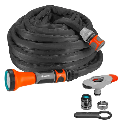 Textielslang Liano™ 10 m Set Textielslang Liano™ 10 m Set met aansluitset voor binnenkranen