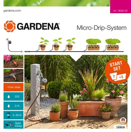 GARDENA Micro-Drip-kastelusarja M kukkaruukuille, autom. GARDENA Micro-Drip-kastelusarja M kukkaruukuille, autom.