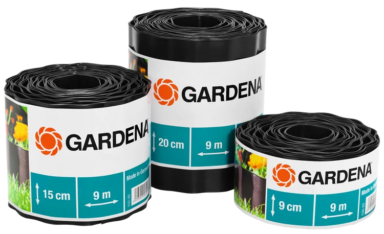 Bed Edging (Brown) Bed Edging, 20 cm high, border edging, lawn trim, garden accessories