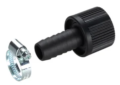 Suction Hose Fitting 19 mm (3/4") Suction Hose Connector (3/4 inch), 19 mm, with hose clamp, vacuum-proof