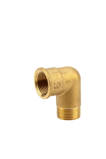 Brass Elbow Coupling with female and male thread 26,5 mm (G 3/4")