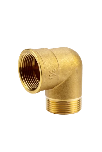Brass Elbow Coupling with female and male thread 42 mm (G 1 1/4")