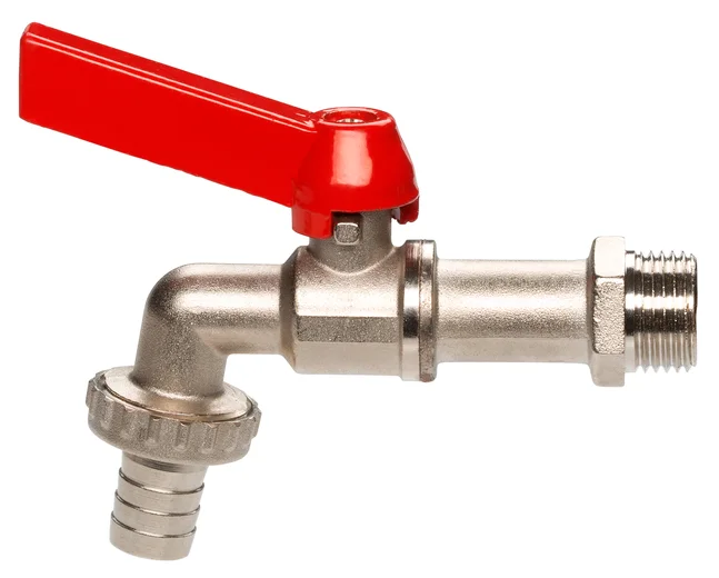 Kugel-Auslaufventil 26,5 mm (G 3/4)-Gewinde für 13 mm (1/2")-Schläuche