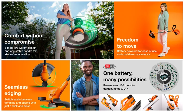 18V SimpliTrim 250 (Solo - without Battery and charger)