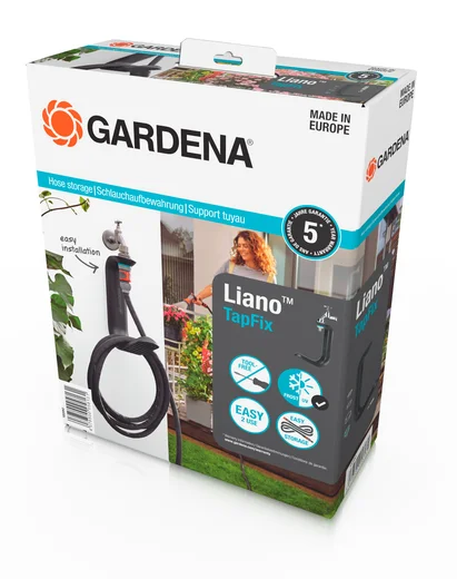 Liano voolikuhoidik TapFix koos 10 m Liano tekstiilvoolikuga Liano™ voolikuhoidik kraanile TapFix + 10 m tekstiilvoolik Liano™