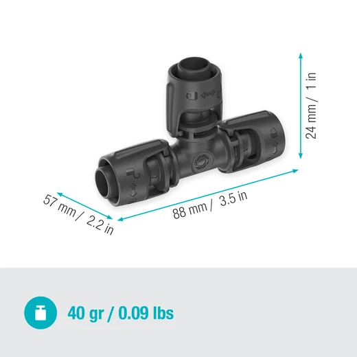 Junta en T 13 mm (1/2 ")