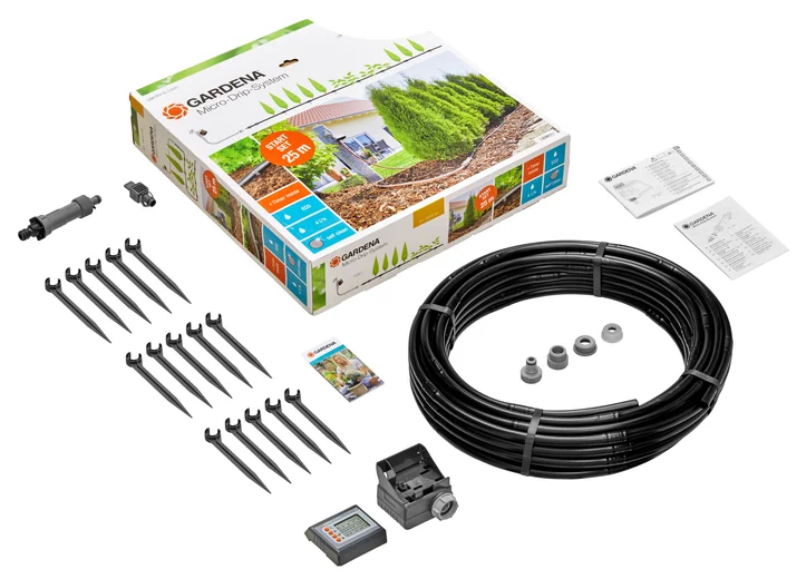 Start Set micro-irigare M cu programator pentru rânduri de plante