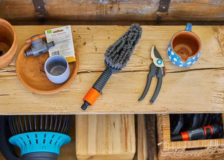 Kit brosse de lavage à main S souple avec raccords