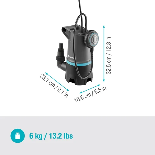 Schmutzwasser-Tauchpumpe 20000 BASIC, 20.000 l/h, mit Schwimmschalter