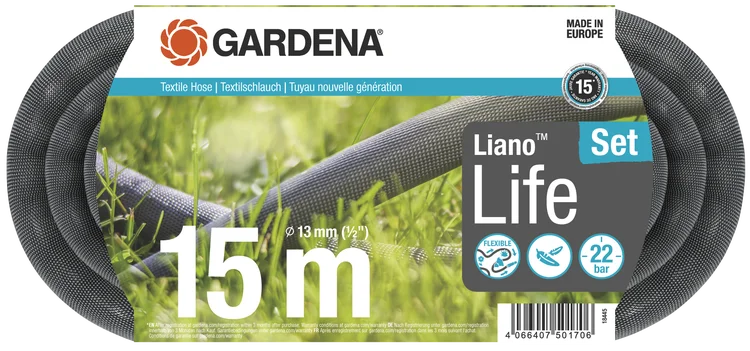 Textilschlauch Liano™ Life 15 m Set