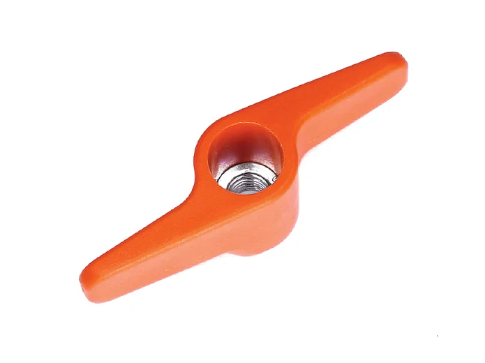 Wing nut m8, red