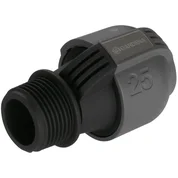 Verbinder 25 mm x 1"-Außengewinde Verbinder 25 mm x 1"-Außengewinde