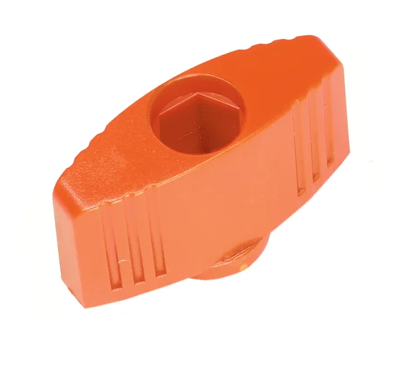 Wing nut M6 red