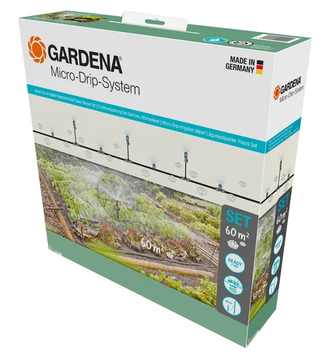 Tropfbewässerung Set Gemüse-/Blumenbeet (40 m²) Tropfbewässerung Set Gemüse-/Blumenbeet (40 m²)