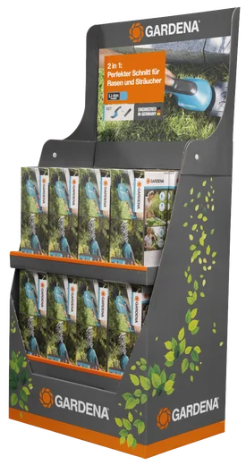 AccuCut Li Grass + Shrubbshear Display