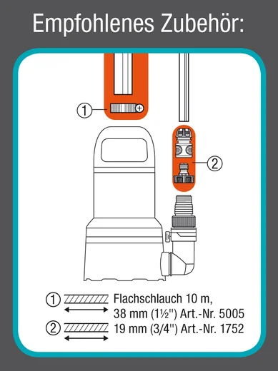 Klarwasser-Tauchpumpe 9000