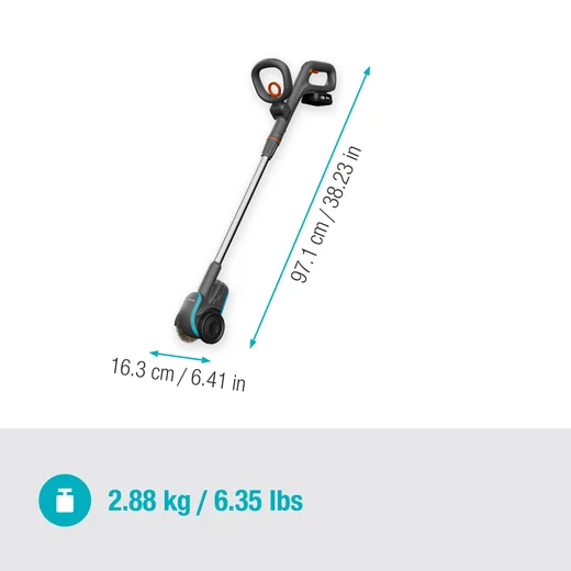 Nettoyeur de joints sur batterie EasyWeed 18V / P4A, brosse pour mauvaises herbes- Kit prêt à l'emploi