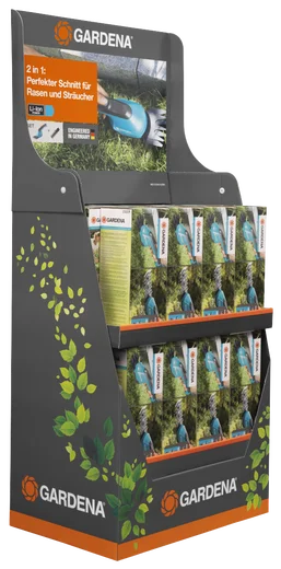 AccuCut Li Grass + Shrubbshear Display