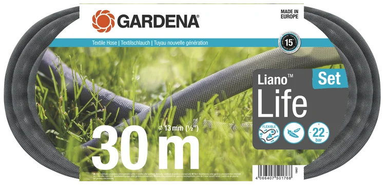 Textile Hose Liano™ Life 13 mm (1/2"), 30 m Set Textile Hose Liano™ Life 13 mm (1/2"), 30 m Set
