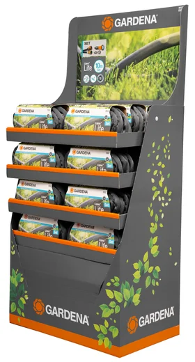 Textile Hose Liano™ Life 13 mm (1/2"), 10 m Set Display Textile Hose Liano™ Life 13 mm (1/2"), 10 m Set Display