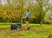 Faltbarer Gartenbehälter zum ergonomischen Einsammeln von Abfällen bis zu 127 l