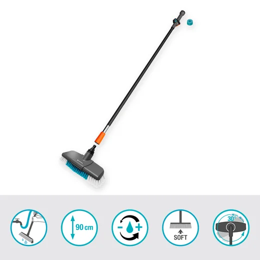 Kit de lavage avec brosse souple, pour surfaces sensibles