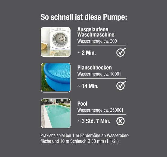 Klarwasser-Tauchpumpe 11000