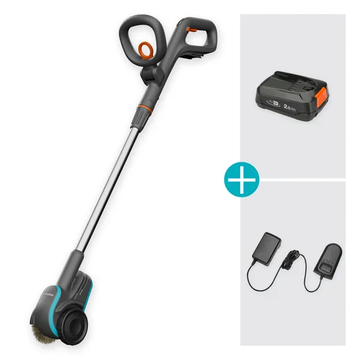 Nettoyeur de joints sur batterie EasyWeed 18V / P4A, brosse pour mauvaises herbes- Kit prêt à l'emploi