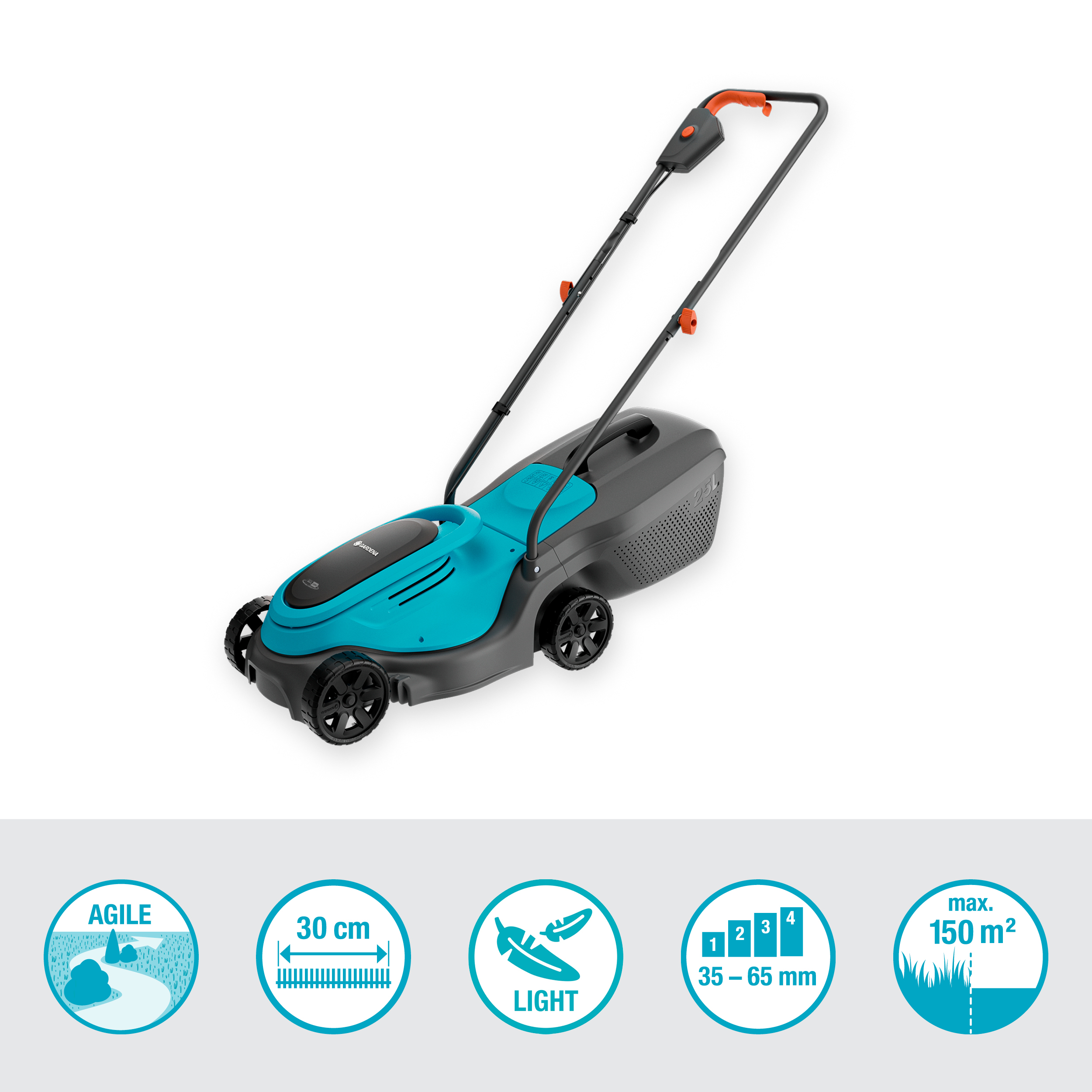 EasyMax 30/18V Ready-To-Use, High Performance Lawnmower with P4A Battery
