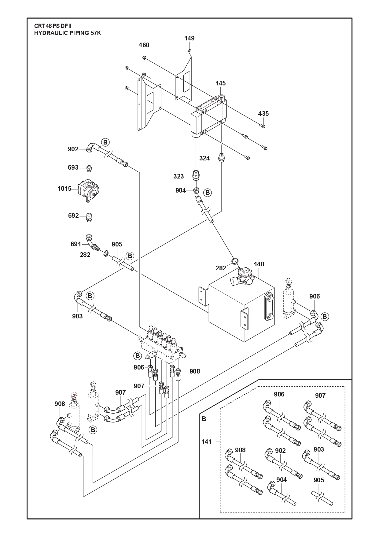 HYDRAULIC PIPING diagram