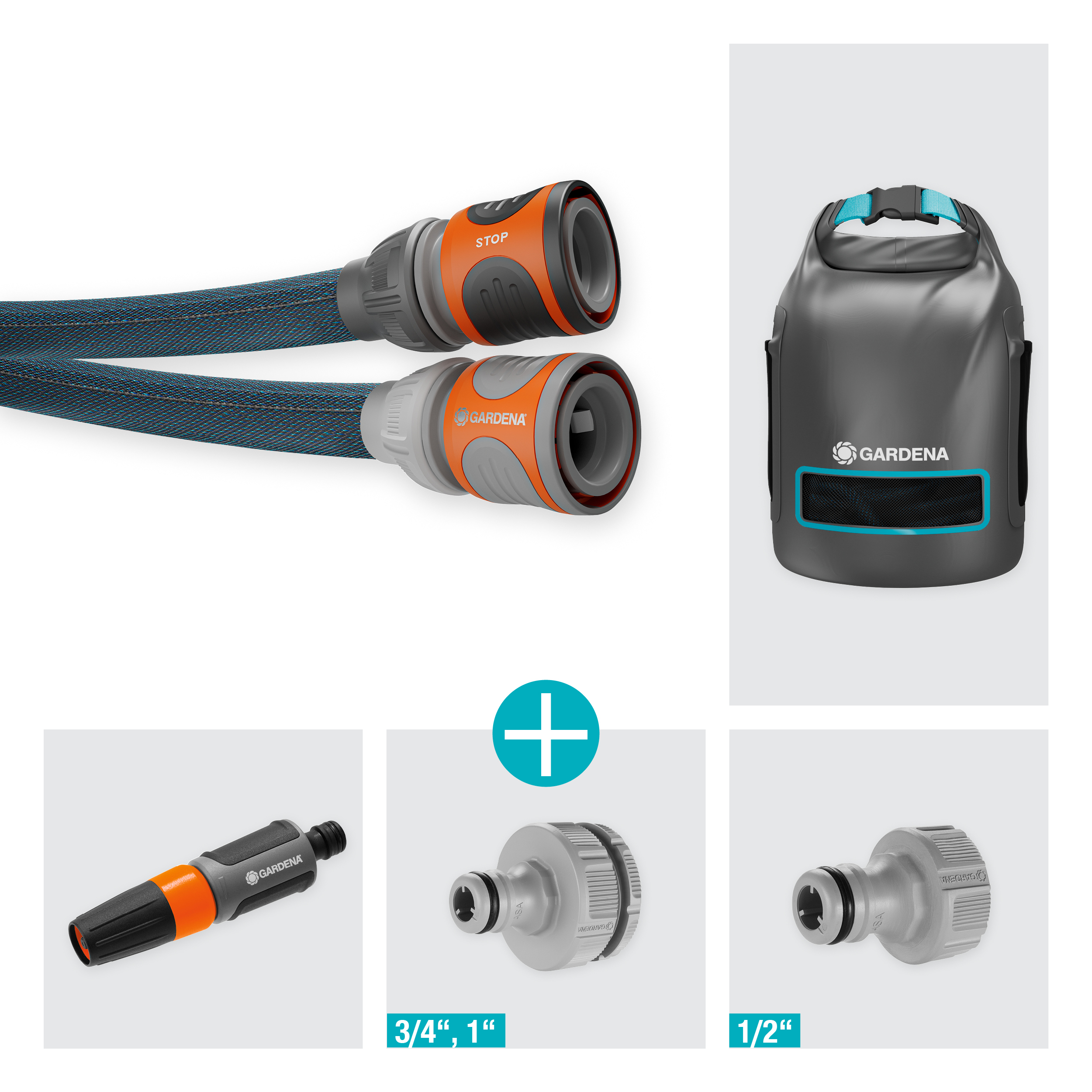 Tekstilno crijevo Liano&trade; Xtreme 15 m komplet s vrećom za pohranu