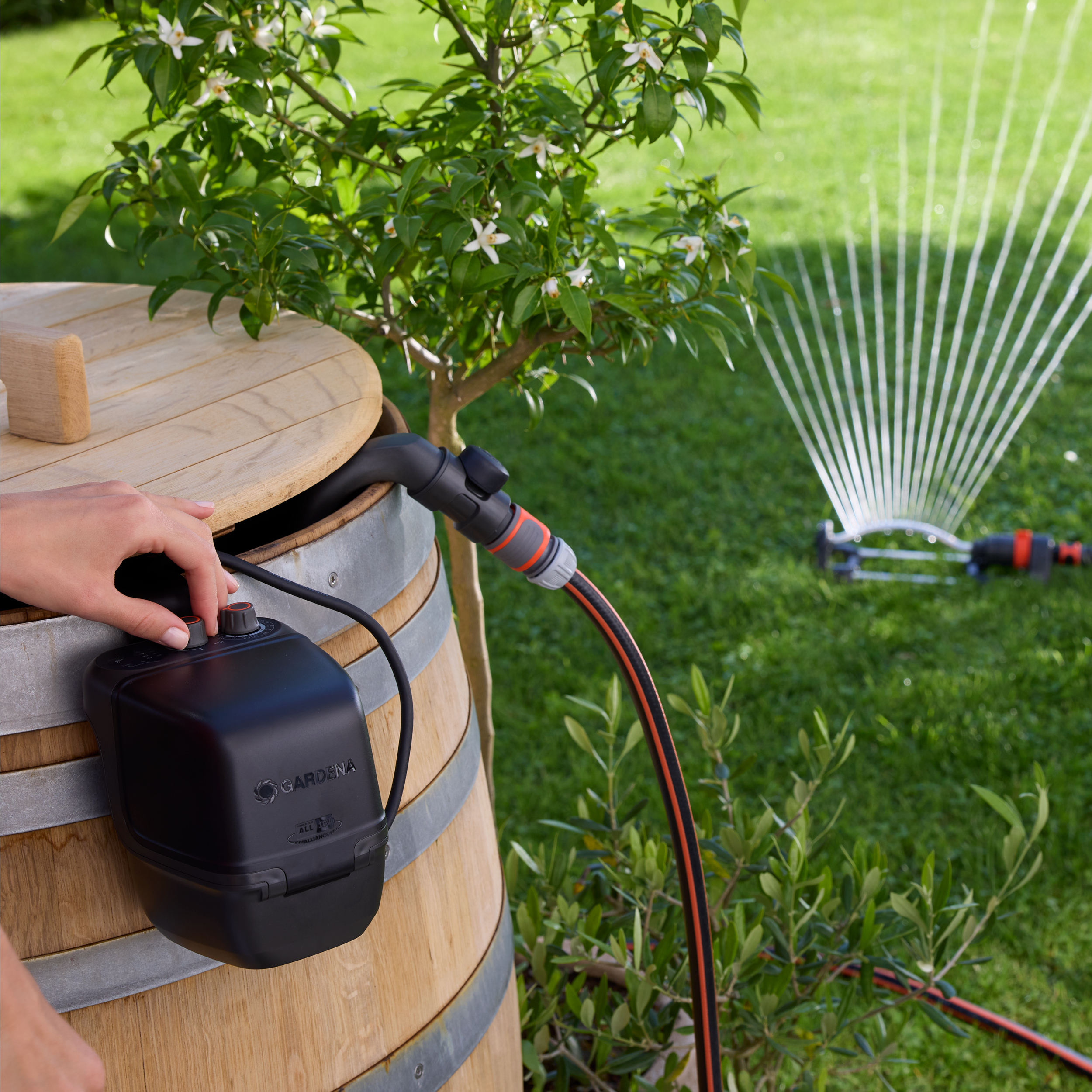 Pompa per Cisterna a batteria 2400 Comfort Automatic 18V P4A Solo, Pompe