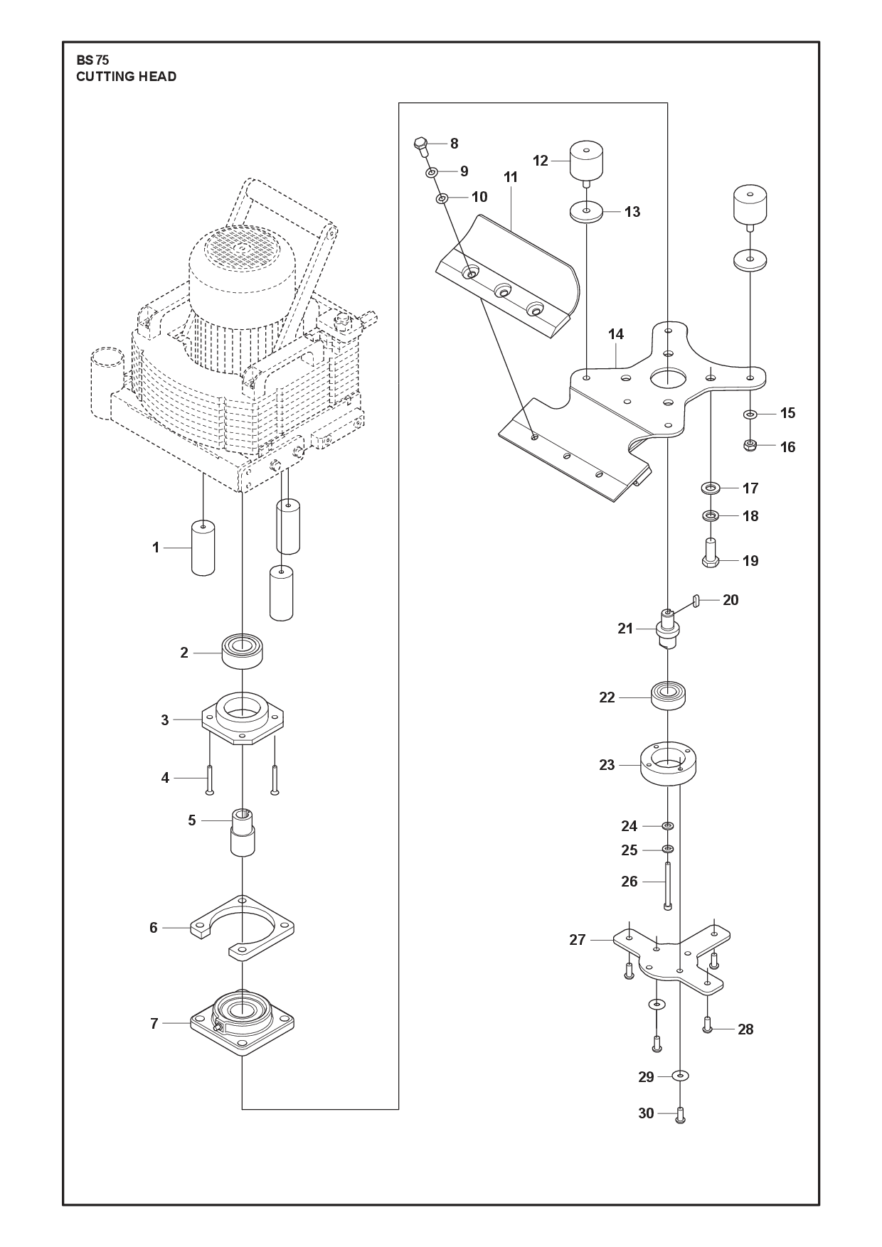 CUTTING HEAD diagram