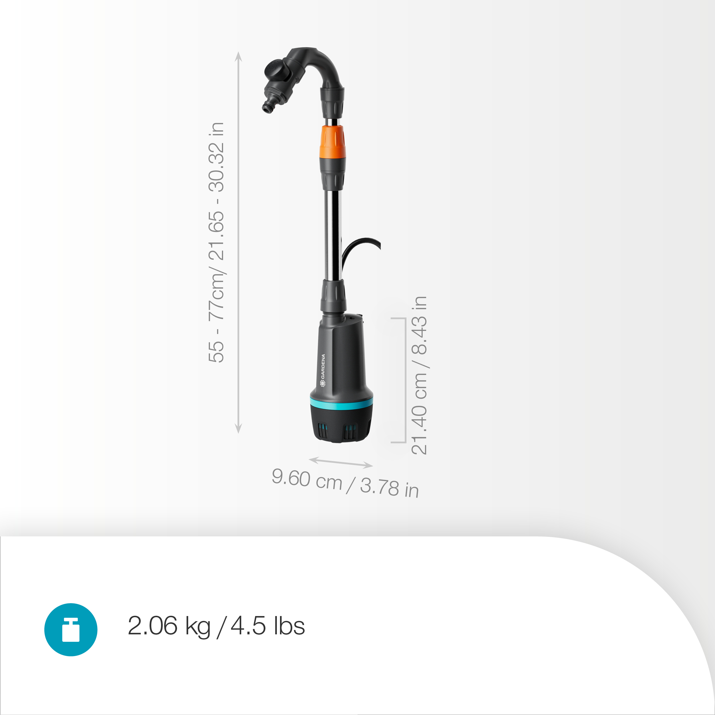 Pompa per Cisterna a batteria 2600 Comfort 18V P4A Solo, Pompe