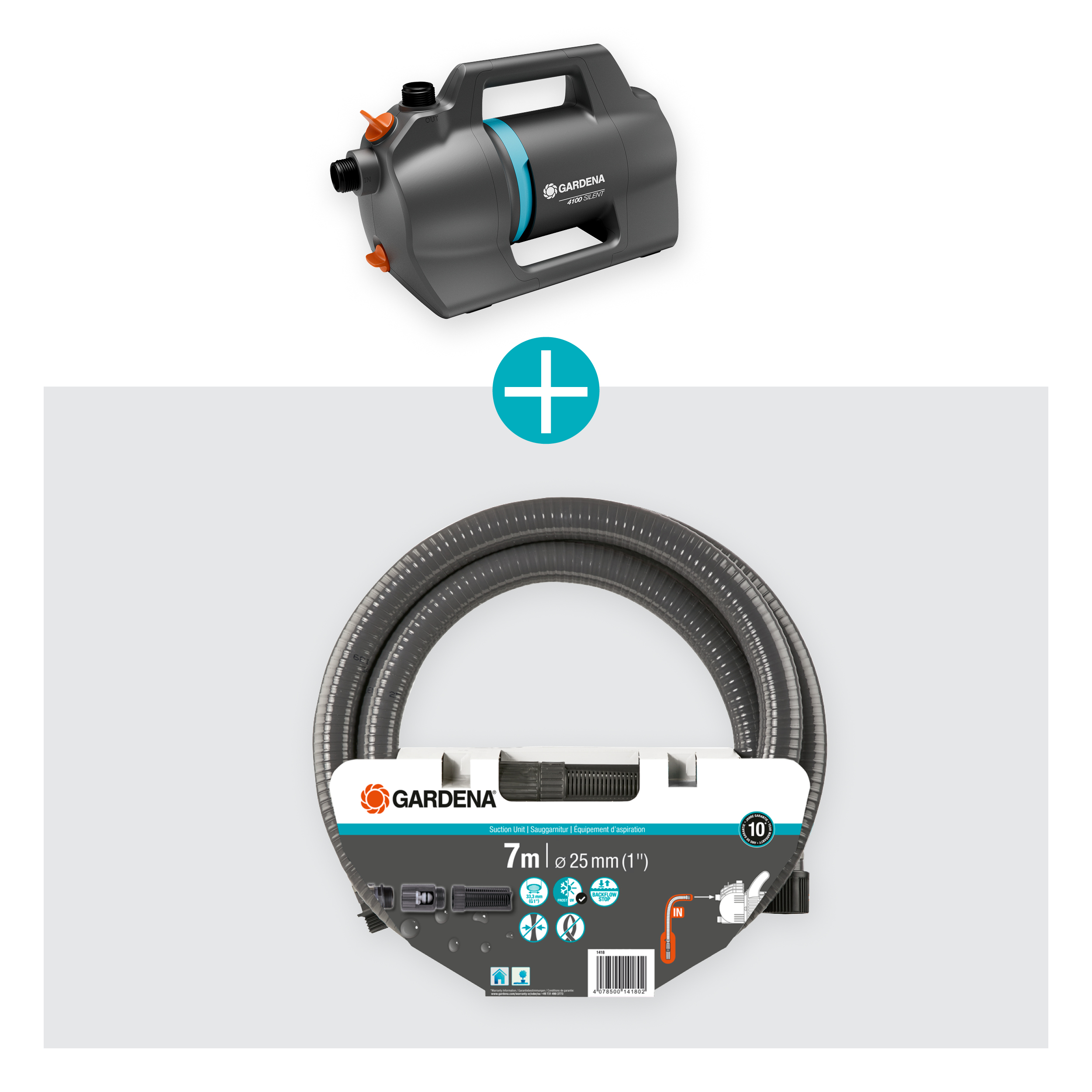 Puutarhapumppu 4100 Silent + imuletku