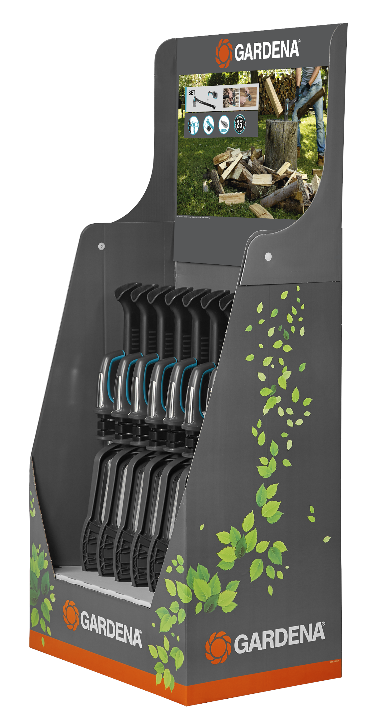 Splitting Axe 1600S + Sharpener Display