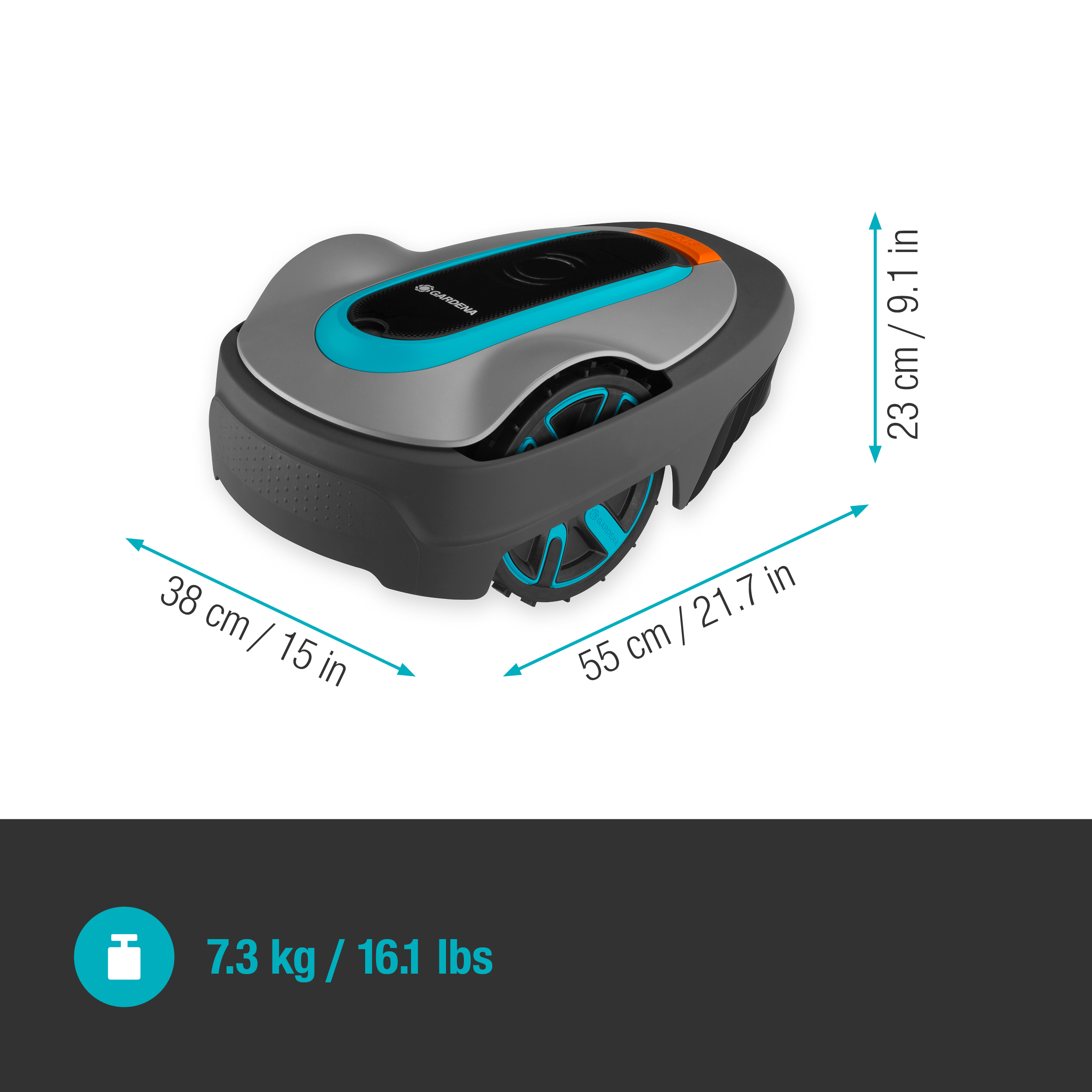 Robotmaaier SILENO city 600 m&sup2;